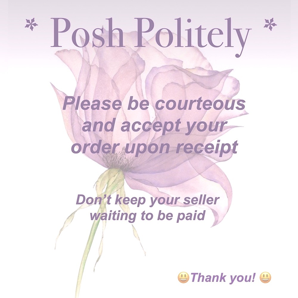 Please inspect/accept your item(s) upon receipt, it is req’d for seller payment.